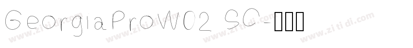 GeorgiaProW02 SC字体转换